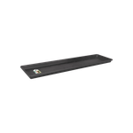 green basics trough saucer 80cm living black